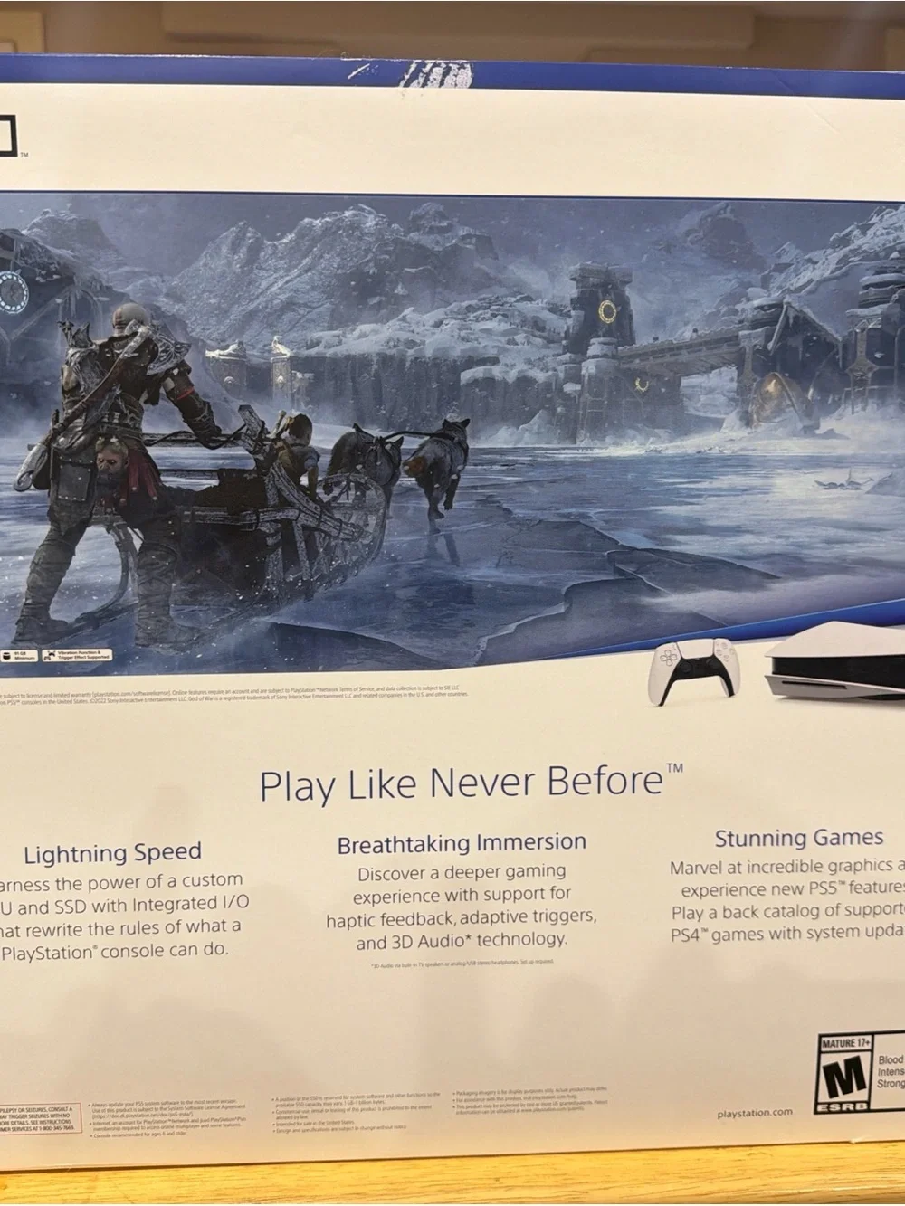 PlayStation 5 God of War Ragnarok Console Box *box only* Does Not Come with ps5